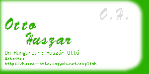 otto huszar business card